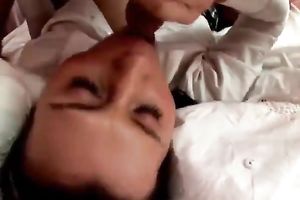 Cute gal from college receives her constricted gazoo gap and snatch stretched