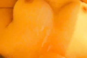 Busty Slavic aged slutwife gives me cook jerking and I cum on her breasts