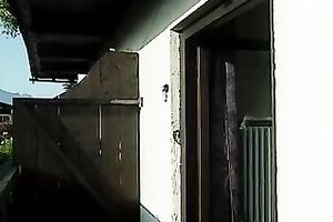 Chunky retro slut sucks a weenie greedily and enjoys it from behind