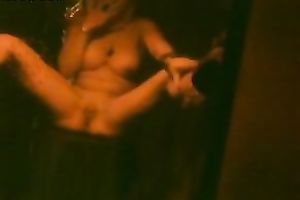 I am wanking my muff like guitar in front of a camera