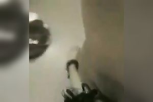 My blindfolded black cock sluts lets me shove my schlong unfathomable in her throat