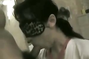 My blindfolded black cock sluts lets me shove my schlong unfathomable in her throat