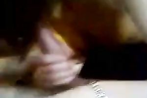 Brunette cutie sucks my knob shyly in a hawt POV clip