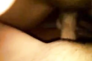 My slutty Indian lover plays with my wang in advance of taking it in her slit