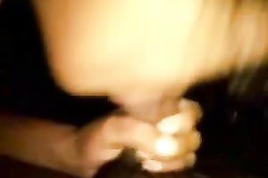 My slutty Indian lover plays with my wang in advance of taking it in her slit