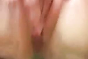 Solo movie with me playing with my snatch in the crap-house