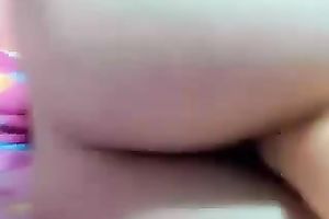 Playful Colombian cyber bitch is fucking her asshole with her sex-toy