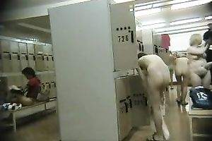 Amazing hidden web camera movie from a pool changing room