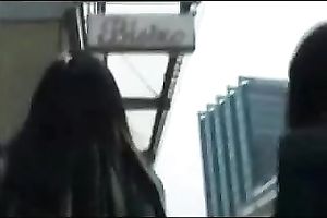 Me and my lesbian ally in miniskirts and having benwa balls in asses