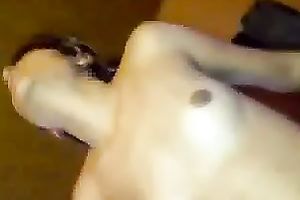 Shiny dark wang for my diminutive lalin girl girlfriend on web camera