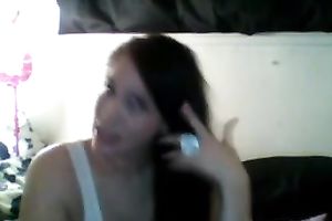 Demonstrating my moist oiled caboose for the livecam