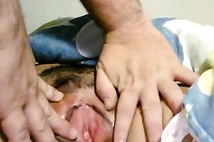 Playing with the messy wet crack of my aged lewd slutwife