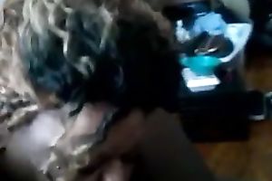 Super fat doxy sucks my large 10-Pounder like there is no camera