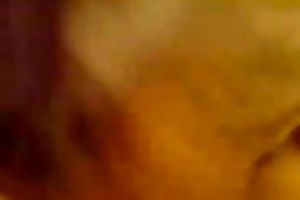 Cock-hungry golden-haired shows her blowjob skills to me in POV movie scene