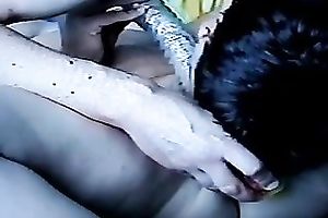 Dirty dude is eating and dildoing his sex partner on livecam