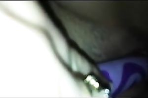 I am teasing my bald snapper with a sex toy as my boyfriend bangs me