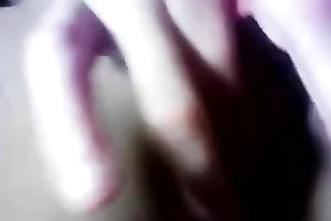 Shaved dry pink bawdy cleft of my chick truly closeup on livecam