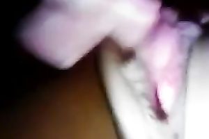 Shaved dry pink bawdy cleft of my chick truly closeup on livecam