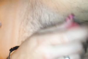 Solo episode with me masturbating my hirsute pierced snatch