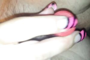 Solo episode with me masturbating my hirsute pierced snatch