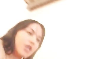 My ex girlfriend toys her cum-hole and rectal hole in homemade solo episode