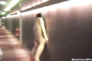 Cum lust hussy receives group-fucked in missionary position