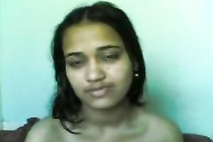 My diminutive Indian GF demonstrates her exposed body to me