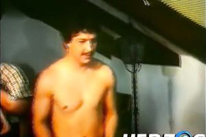 Classic doxies and unshaved dudes having relaxing group sex