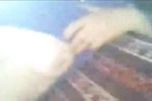 Indian bulky prostitute in my car flashes her boobies