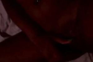 My Dominican brown skin youthful honey naked in bed