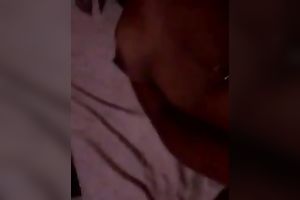 My Dominican brown skin youthful honey naked in bed