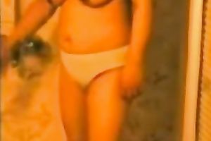 My barefaced hotwife and I love showering jointly in front of a camera