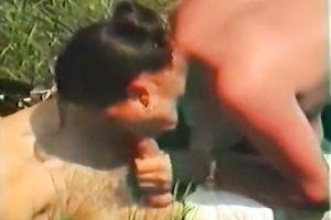 Horny and impure sluts have a lot of enjoyment on the grass