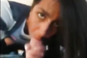 My breasty Indian princess sucks my shlong in student flat