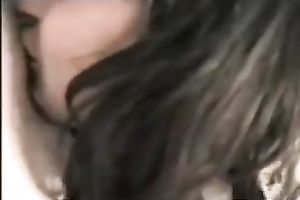 Brunette harlot sucks my rod after fucking her vag with a sextoy