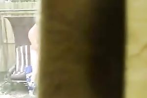 My neighbor and his white women have a fun terrific rear banging in the garden