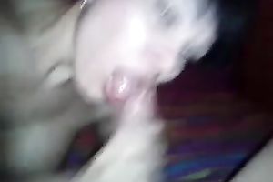 Filthy Serbian wench with giant scoops knows how to give nice head