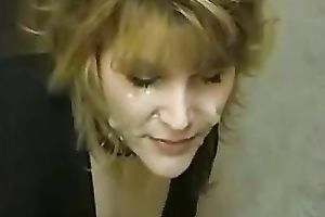 Sweet irrumation and a worthy clumpy cumload on the face of my amateur wife