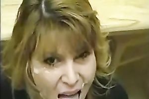Sweet irrumation and a worthy clumpy cumload on the face of my amateur wife
