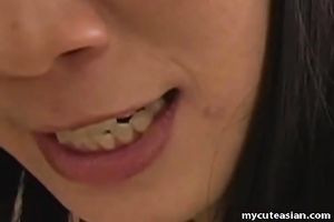 Amateur Korean brunette hair sweetie undresses and flashes her fur pie