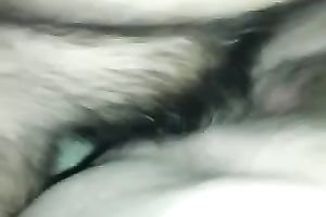 Shagging juicy bushy bawdy cleft of my bulky GF at night