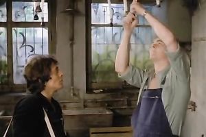 Horny and lewd blondie floozy with priceless body lays exposed