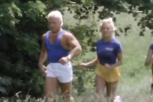 Horny and lewd blondie floozy with priceless body lays exposed