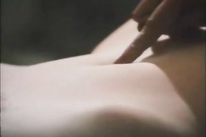 Sensual dark brown masturbates her red haired muff closeup movie scene