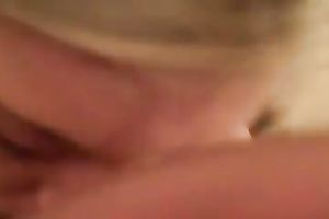 Terrific blowjob from a golden-haired sweetheart with pierced tongue