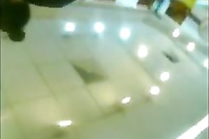 Hot juvenile hottie in public was in hawt summer suit spied