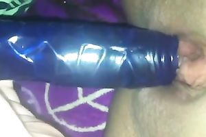 My ex girlfriend masturbates her love tunnel with a marital-device