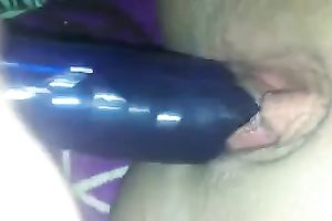 My ex girlfriend masturbates her love tunnel with a marital-device