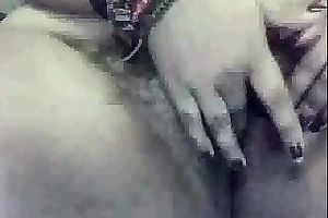 big beautiful woman Latina web camera fattie finger bangs her curly love tunnel