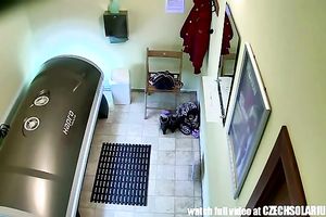 Magnificent pierced fur pie is snooped in tanning ottoman